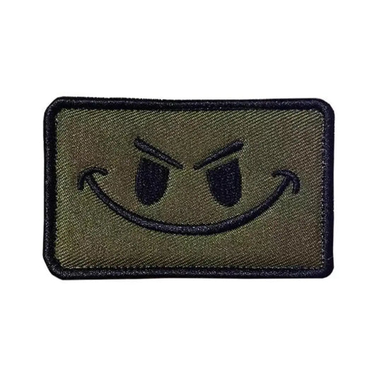 Patch brodé velcro Smiley