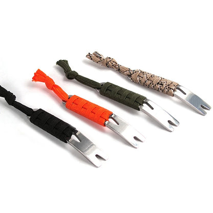 Mini pied de biche EDC Cleto avec para-corde 550