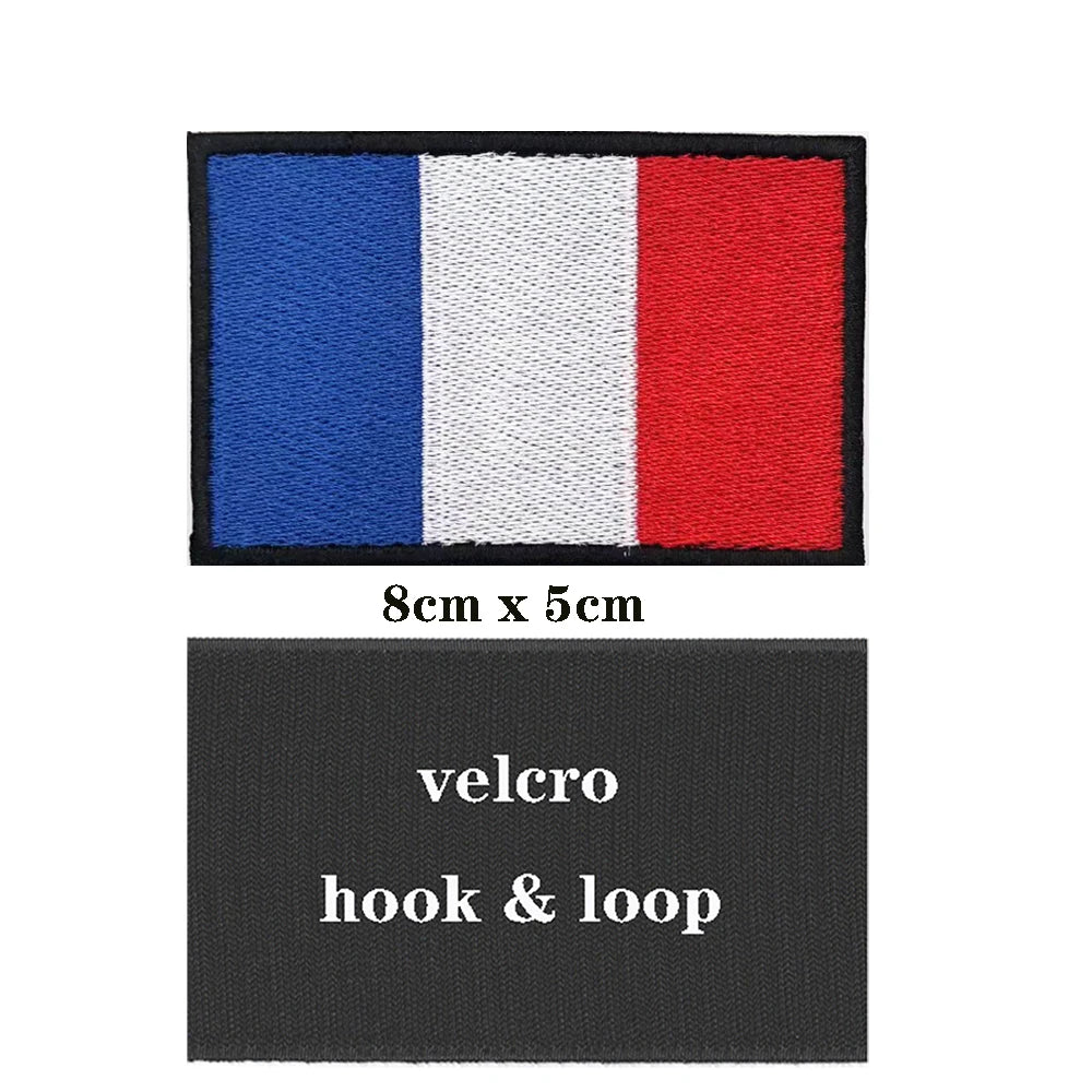Patch velcro brodé drapeau Français Tactical Nibs TACTICAL NiBS