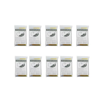 Lot de 5 ou 10 couvertures de survie